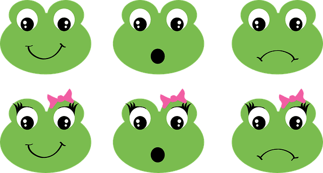 cartoon frogs